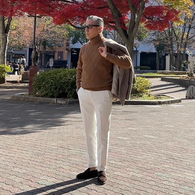 Drumohr 【ドルモア】 スーパージーロンラムズウール・タートルネック