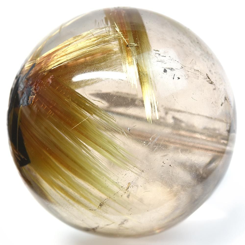 プレミアム] 太陽放射ルチルクォーツ バングル 16mm #JA694