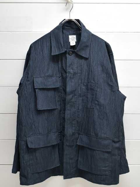 POST OVERALLS (ポストオーバーオールズ) BDU-R -crinkle linen/cotton