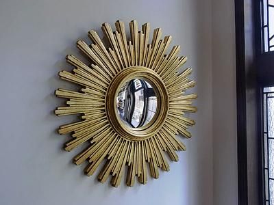 サンバースト（太陽）ヴィンテージミラー｜アンティーク家具