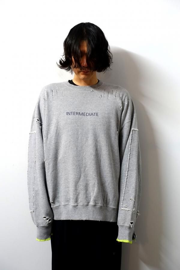 ssstein(シュタイン)/OVERSIZED REBUILD SWEAT LS/TOP GREY 通販