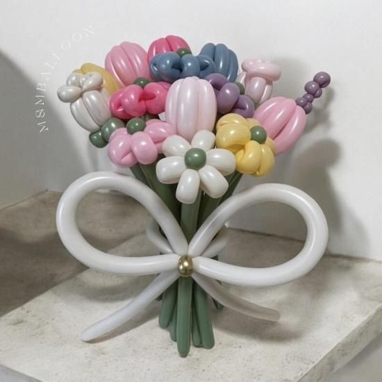 大型バルーンブーケ【パステルミックス】 - M&M balloon
