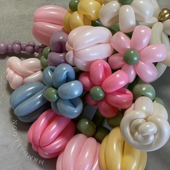 大型バルーンブーケ【パステルミックス】 - M&M balloon