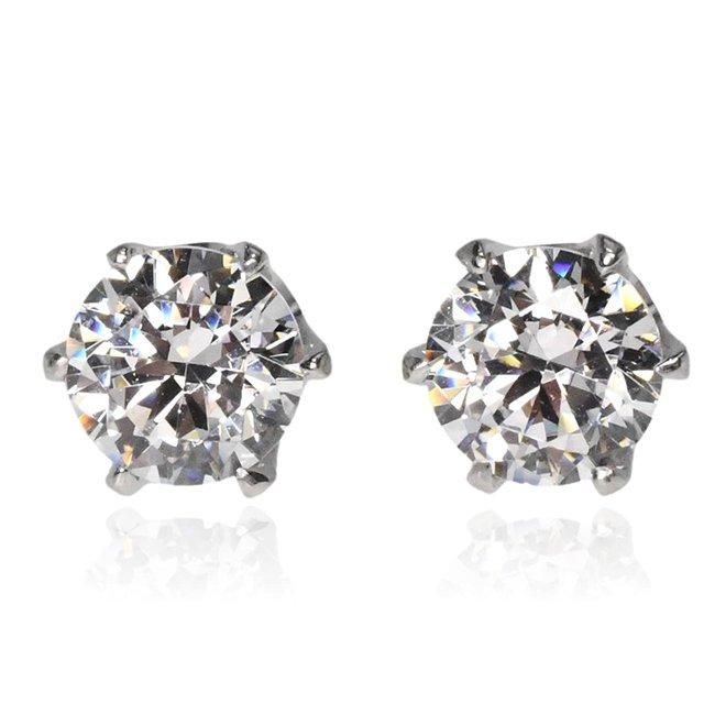 ZEXIMO公式】 天然ダイヤモンド 1.0ct スタッドピアス 「ソリティア