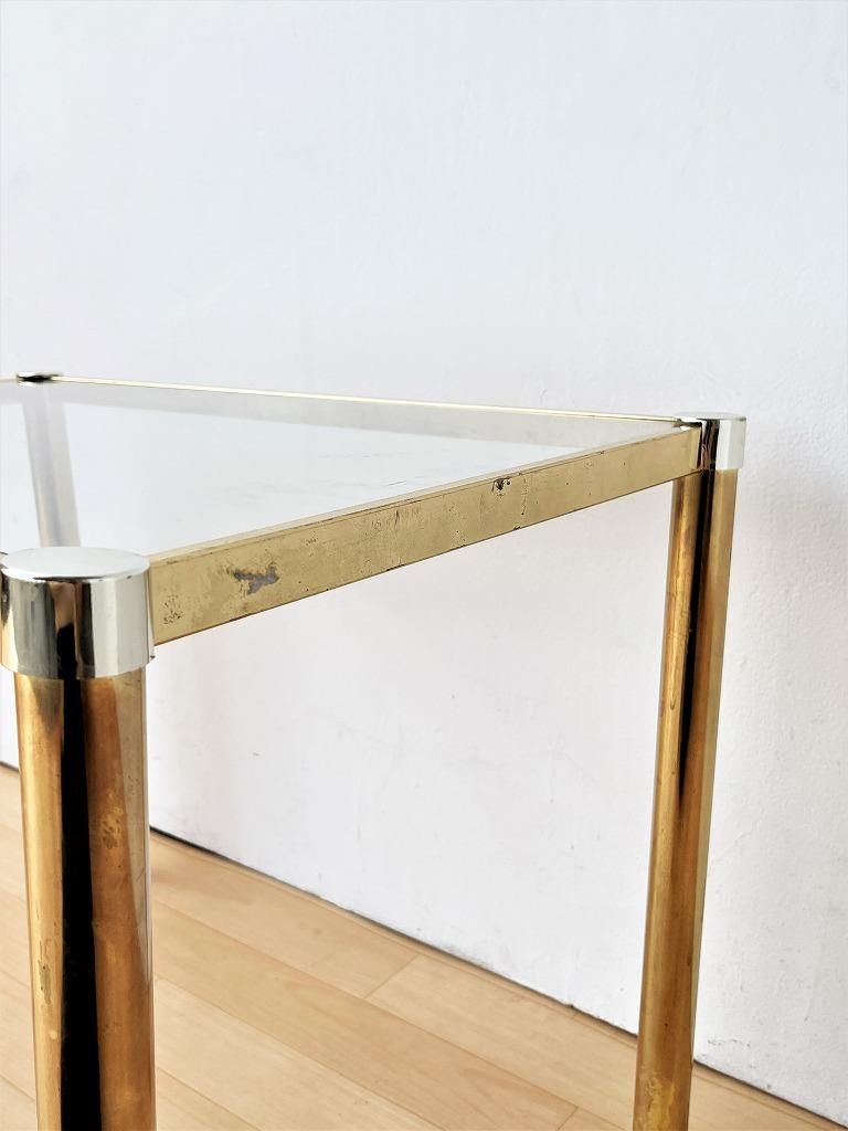 ヴィンテージ ガラストップ サイドテーブル ※近畿圏内のみ配送可能