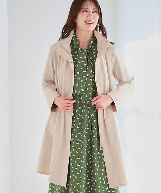 中綿ライナー付き】ライナー付きフーデッドロングコート