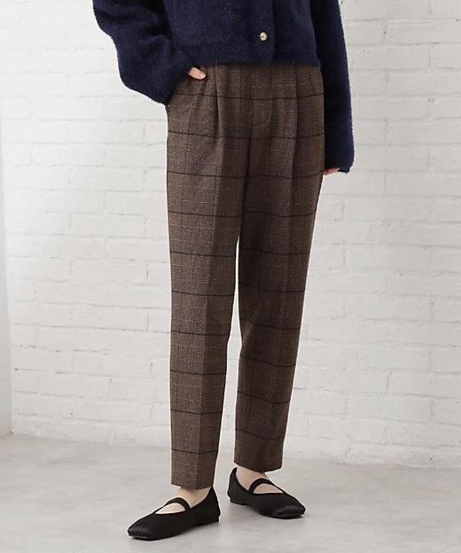 着丈選べる／XS～XLサイズ】あったか裏起毛テーパードパンツ