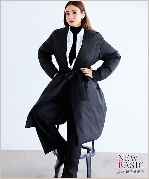 滝沢眞規子さん着用】リュクスダウン ガウンコート