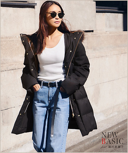 滝沢眞規子さん着用】リュクス ダウンコート（CMWSSW0513