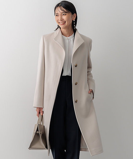 ウールカシミヤビーバー スタンドカラー コート（SCWSCW0504