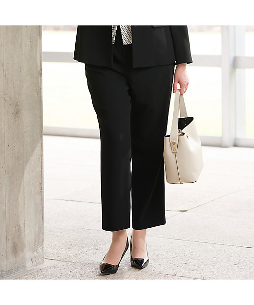 バックサテンジョーゼット フルレングスパンツ［セットアップ可