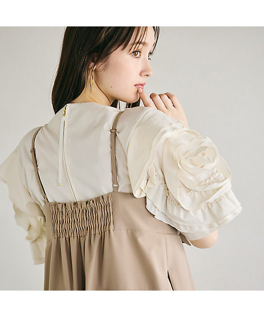 胸元リボンサロペット（83055504） | Rose Tiara (Women