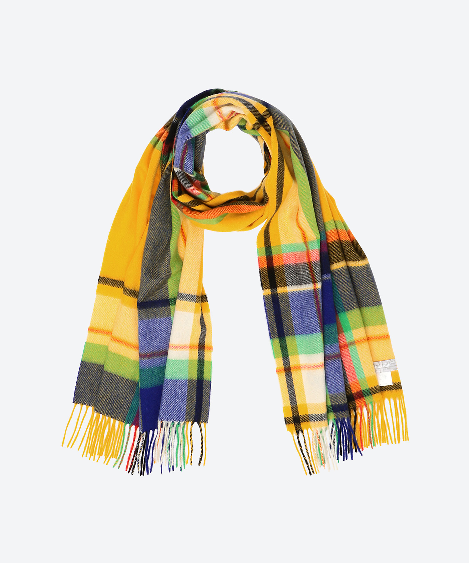 Plaid カシミヤチェックセミストール 2400352265