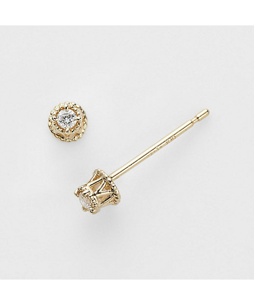 WEB限定》K10ダイヤモンドピアス（0．02ct） | agete