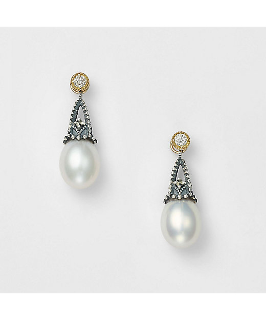 シルバー淡水パールピアスチャーム | agete/アガット | 三越伊勢丹