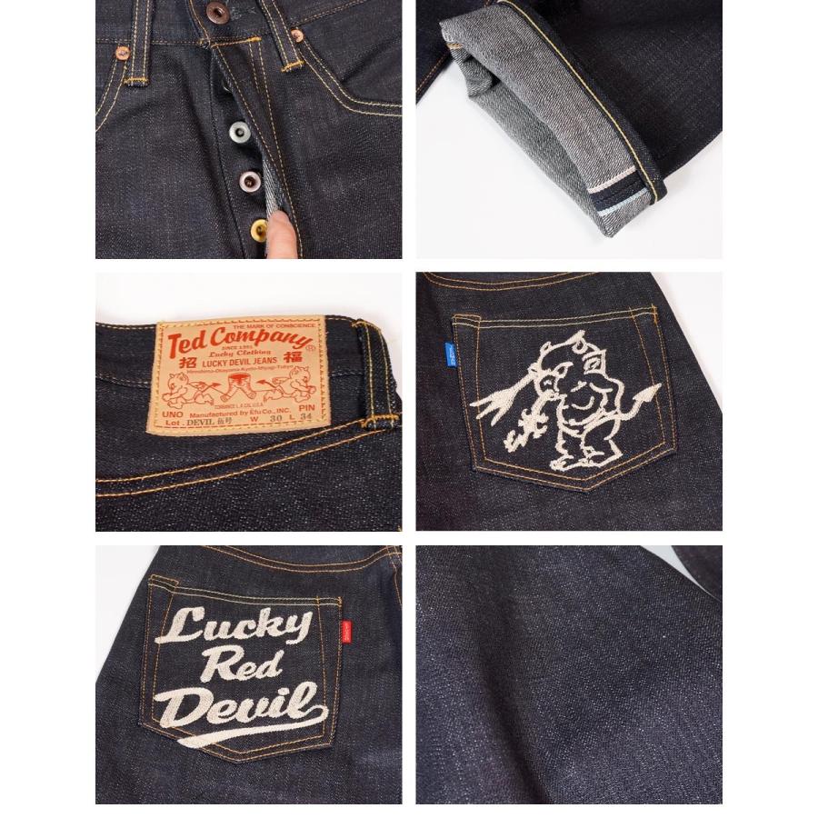 TEDMAN（テッドマン） DEVIL 5号 LUCKY RED DEVIL刺繍 防縮加工ノン