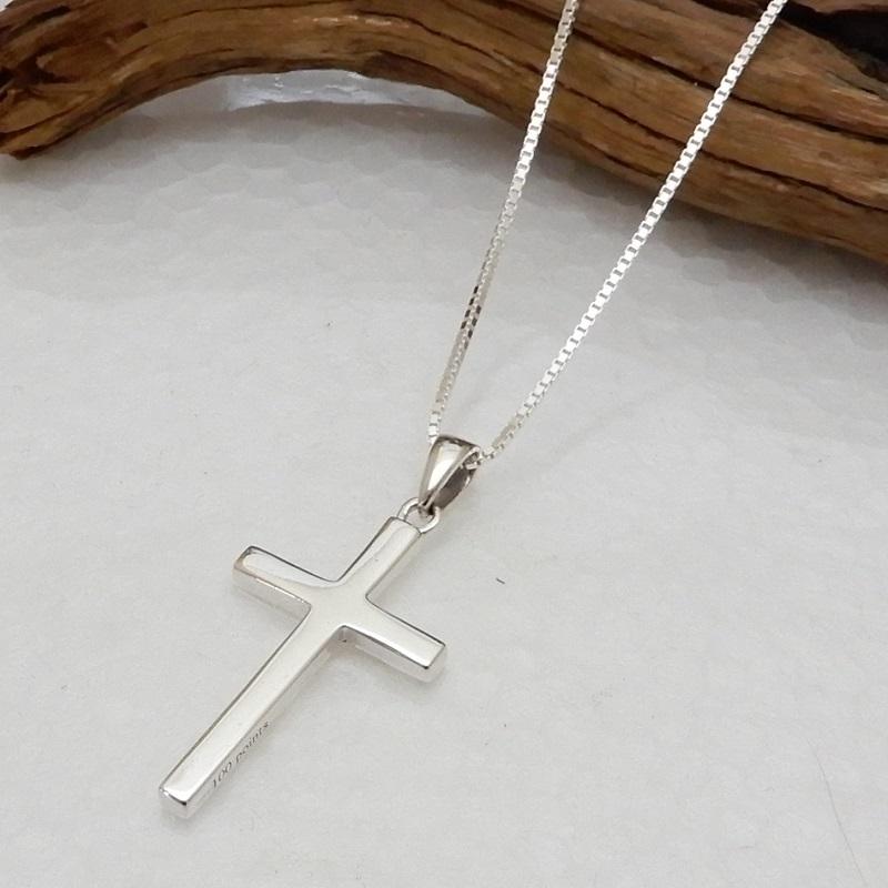 クロス ネックレス メンズ シルバー925 十字架ネックレス シルバー