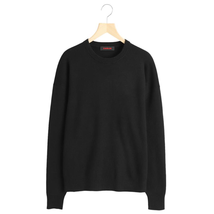 CABaN（キャバン） ： コットンカシミヤ クルーネックプルオーバー
