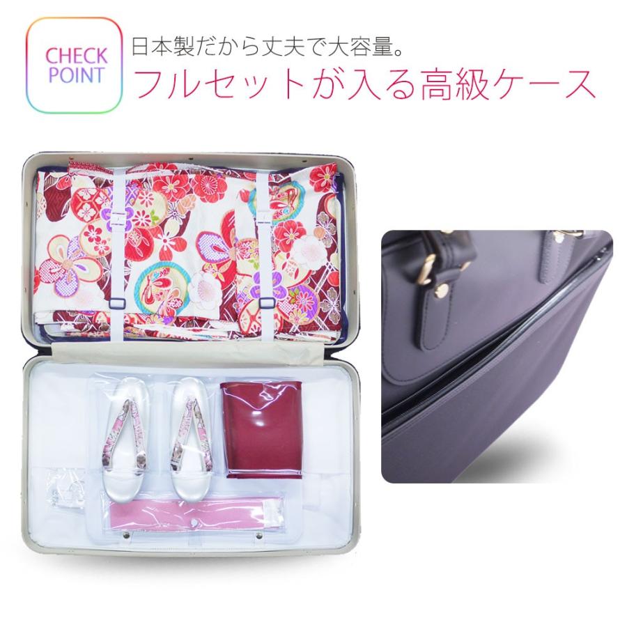 NISHIORI 日本製 高級 袴ケース着物バッグ 大容量 舞台等 和装バッグ