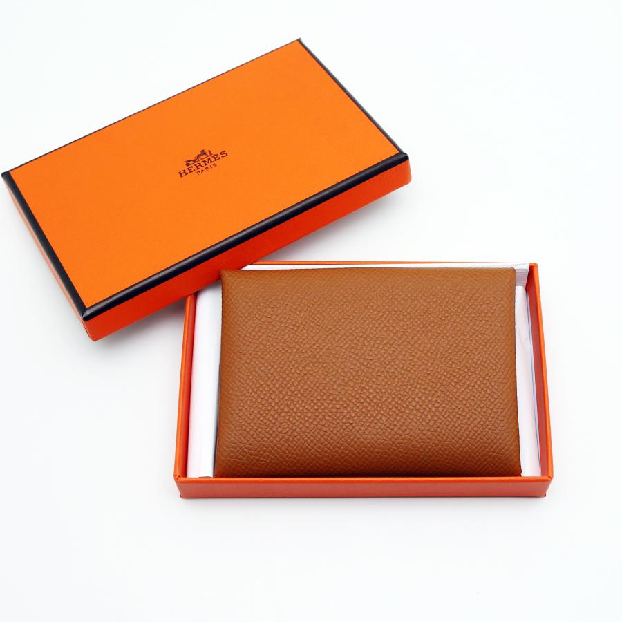 HERMES（エルメス） 新品 カルヴィ デュオ ゴールド ヴォーエプソン