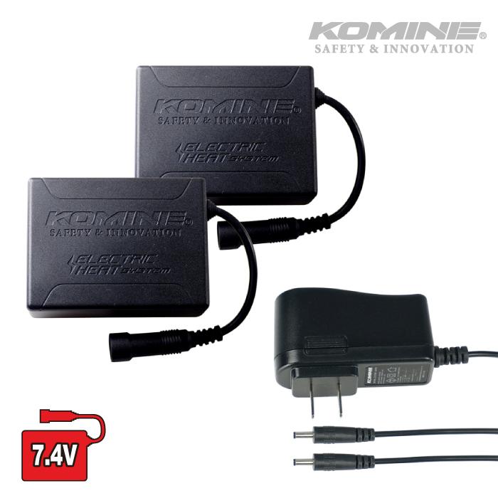 コミネ（Komine） EK-207 7.4Vバッテリー (2個) & 充電器セット KOMINE