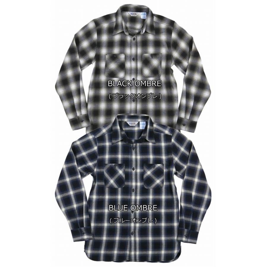 FIVEBROTHER（ファイブブラザー） オンブレチェック マチ付 長袖