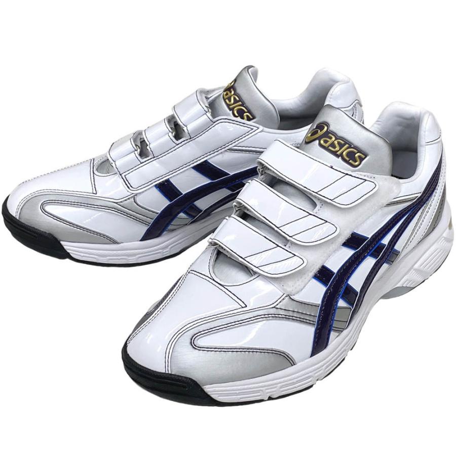 ASICS（アシックス） 【サイズ交換送料無料】ホワイト×パープル 野球
