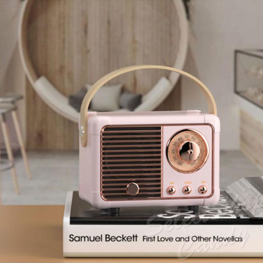 レトロ スピーカー ミニ Bluetooth ステレオ ワイヤレス ポータブル