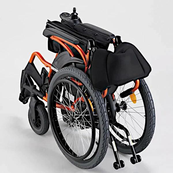 マキテック 電動車椅子 車椅子 自走式 背折れ 折りたたみ e-Economy