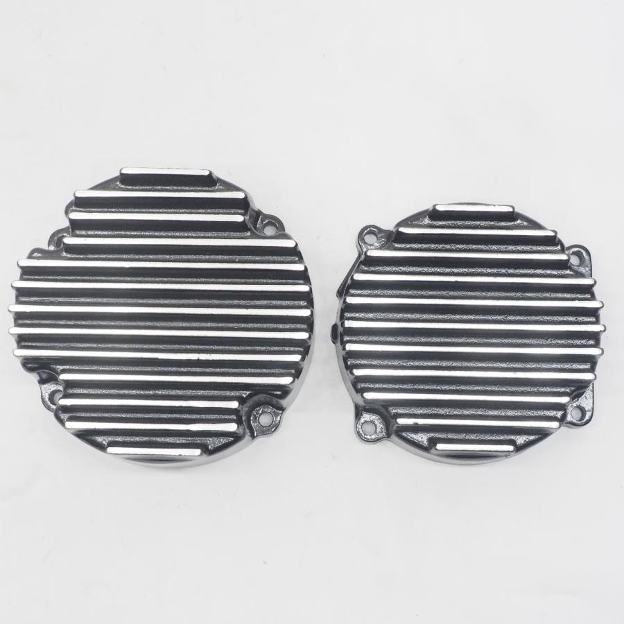 mc.maniac製 XJR400 XJR400R エンジンカバー 左右セット 黒 ポイント