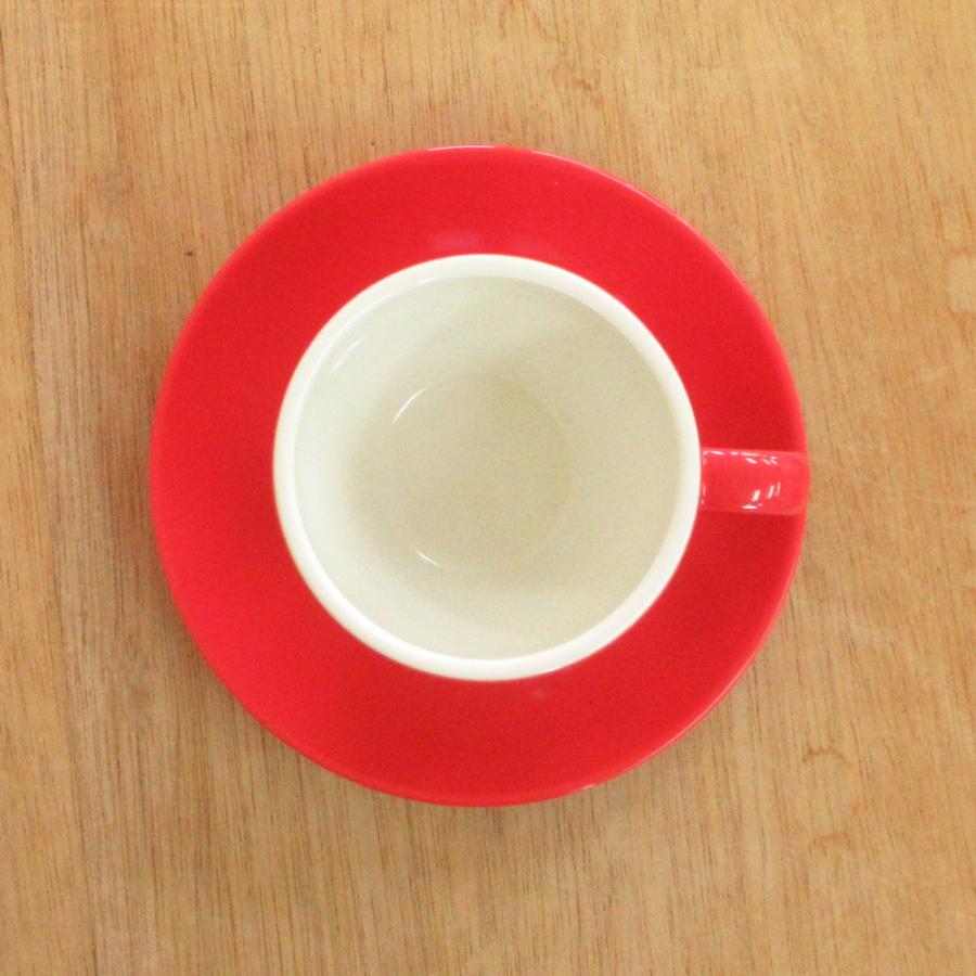 コーヒーカップ ソーサー レッド Real Red MIDI 赤 おしゃれ 陶器 洋食