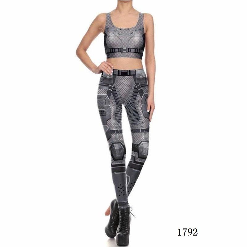 スチームパンク 近未来 レギンス タンクトップ 上下セット メカニカル