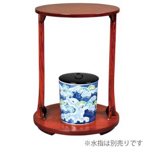 茶道具 お棚 桐丸卓 利休好写し 桐木地 小林幸斎作 組立式 炉・風炉用