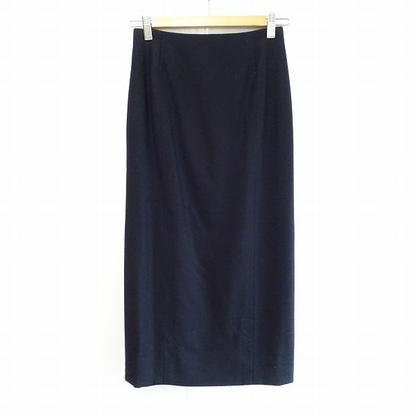 CHANEL（シャネル） #wpc スカート 42 濃紺 カシミア タイト ロング