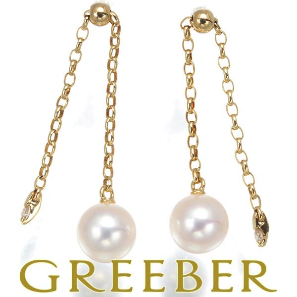MIKIMOTO（ミキモト） ピアス パール 真珠 7.0mm ダイヤ ダイヤモンド