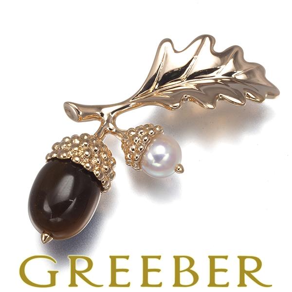 MIKIMOTO（ミキモト） ブローチ タイガーアイ ベビーパール 真珠 5.0mm