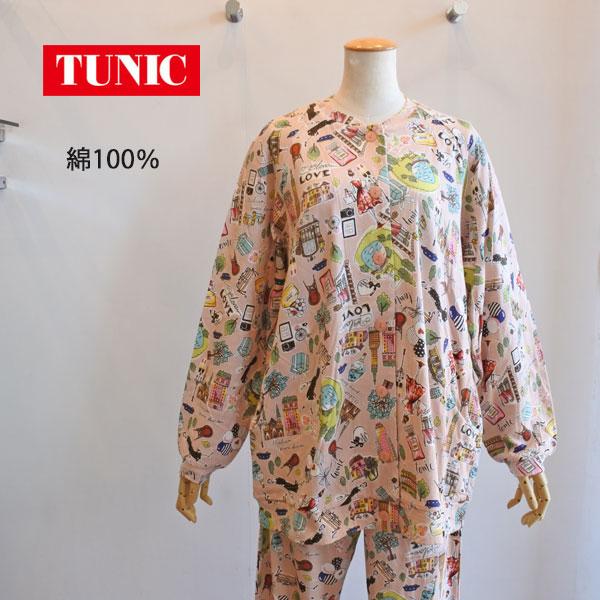 チュニック 20％OFF SALE TUNIC 鴨居羊子 長袖全開パジャマ 40接結 街