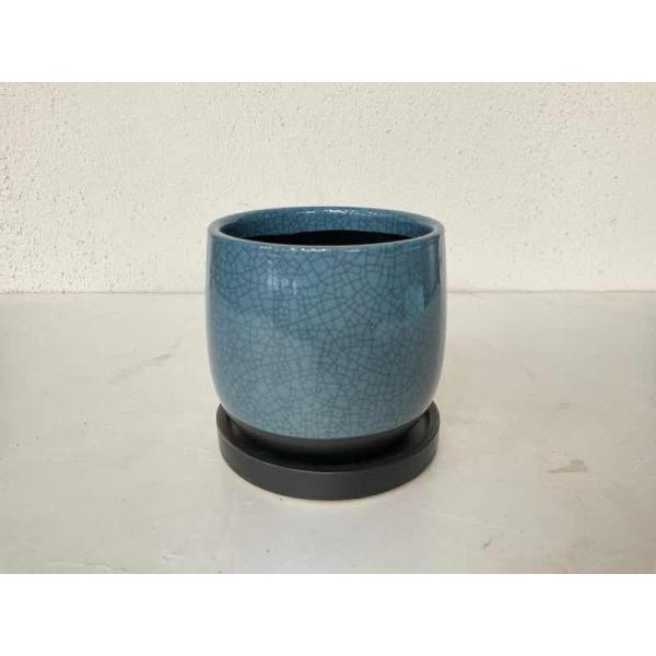 陶器鉢 クラックポット ブルー : 花郷園 KAGOEN NURSERY - 通販