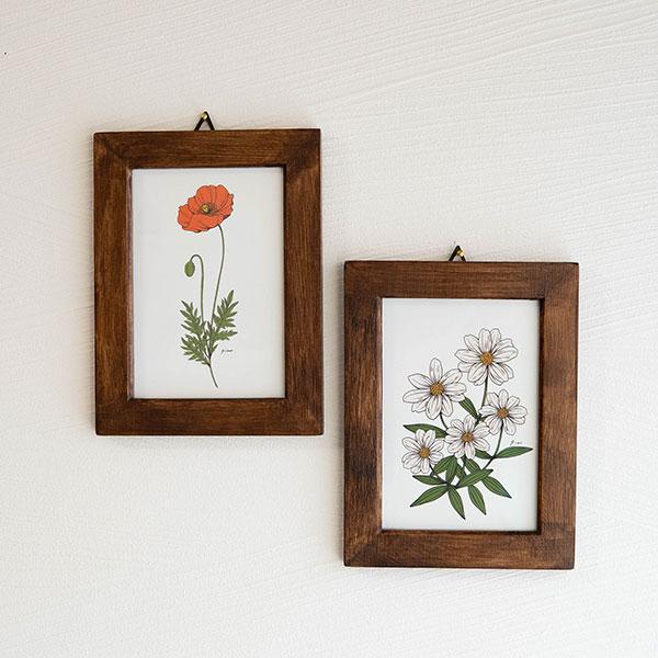 デジタルアート 額縁ニス仕上げ お洒落な壁掛けインテリア mia