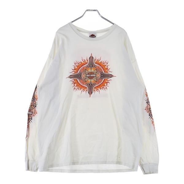 ヴィンテージ 00S HARLEY DAVIDSON TRIBAL FLAME L/S TEE ハーレー