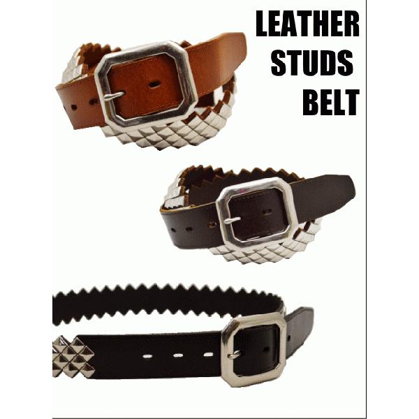 スタッズベルト メンズ ギザギザ 鋲ベルト : voodoocats - 通販