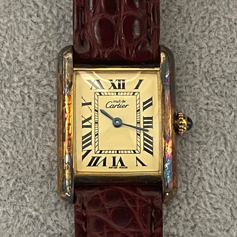 カルティエマストタンク｜変色｜時計修理｜カイドージュエリ