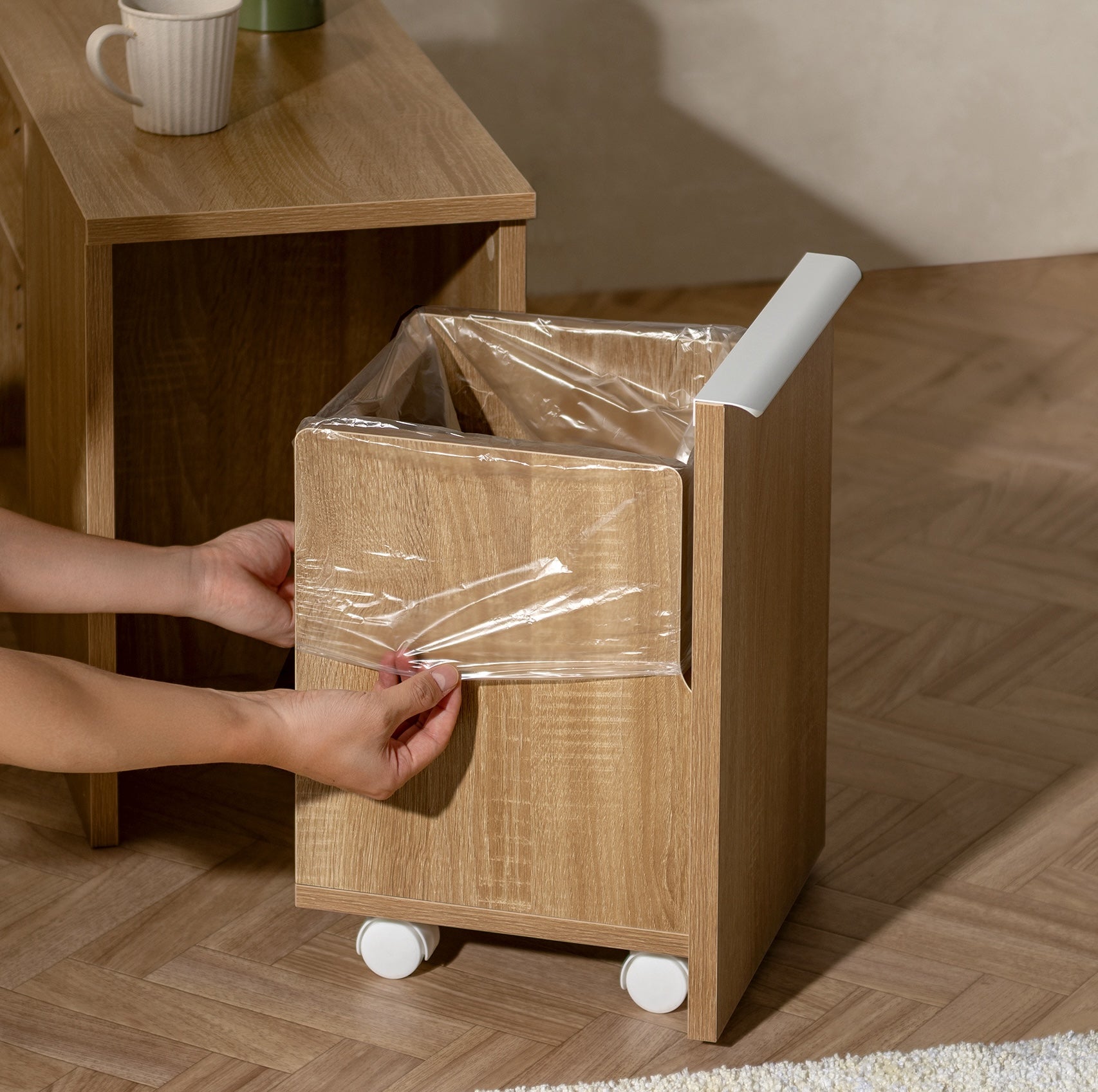 サイドテーブル｜ダストボックス付きサイドテーブル - territory