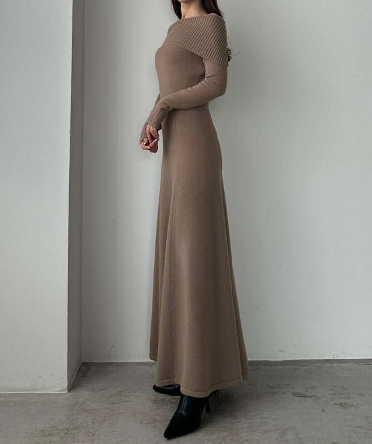 オフショルフレアニットワンピース | Louere (ルエレ)｜公式LOOKBOOK