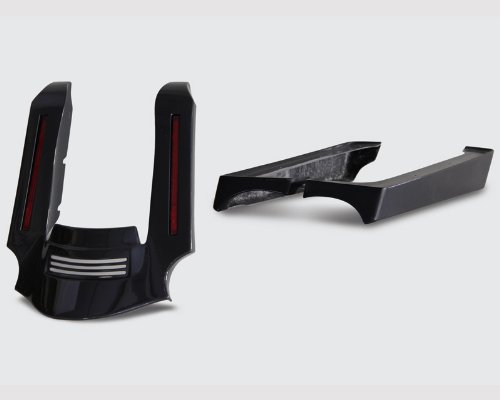 Amazon | ハーレー リアフェンダーエクステンション & サドルバック