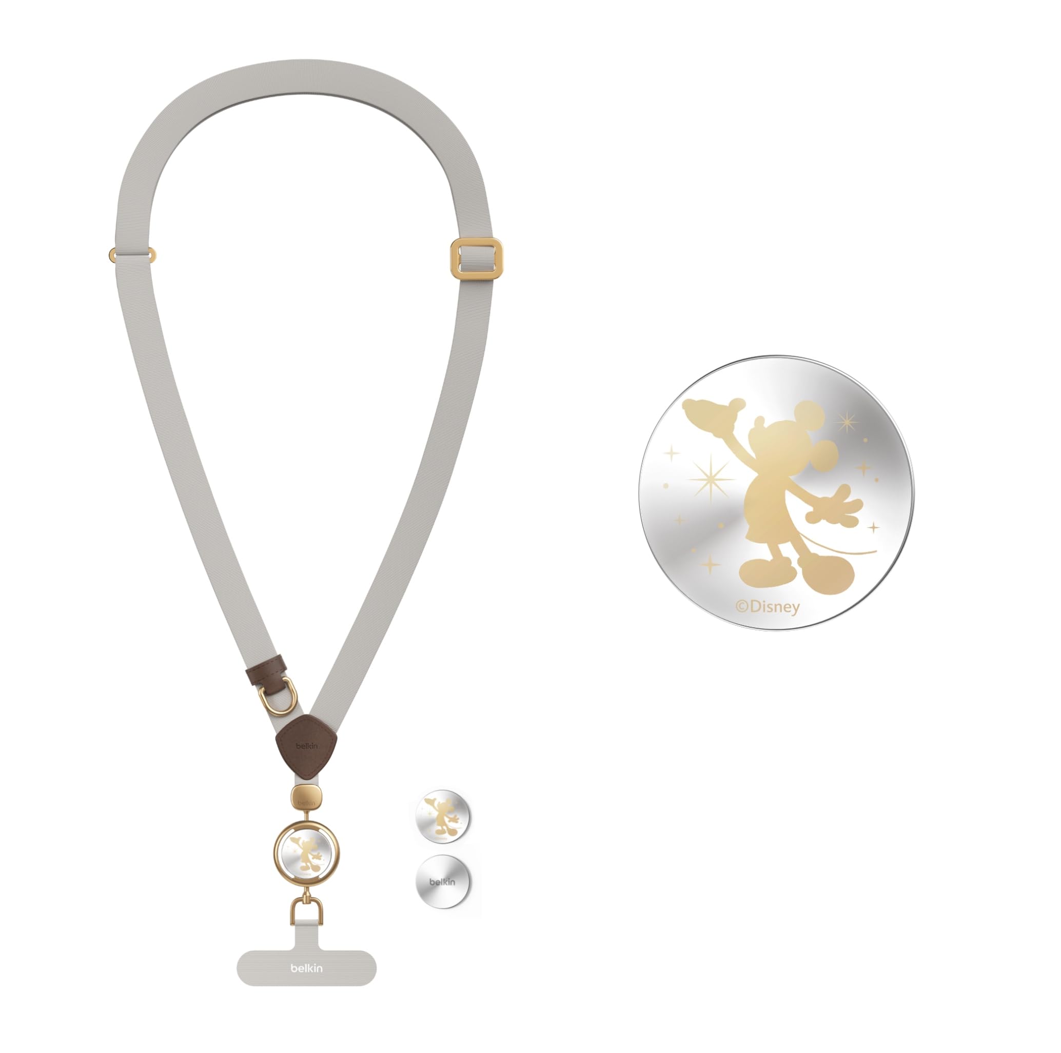Amazon | 【スターミッキー】Belkin スマホ ショルダーストラップ 斜