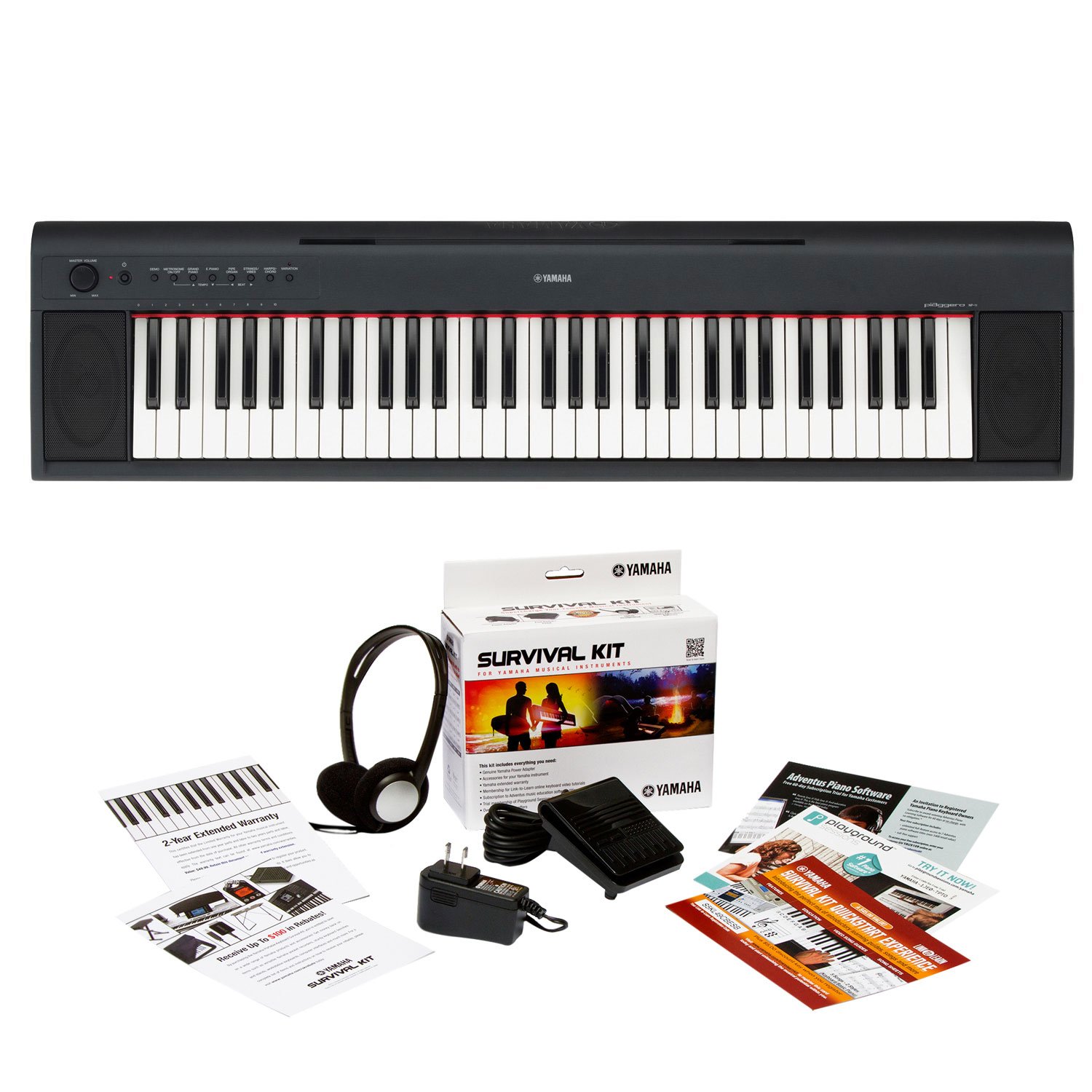 Amazon.com: Yamaha Piaggero NP11 61-Key Lightweight Compact