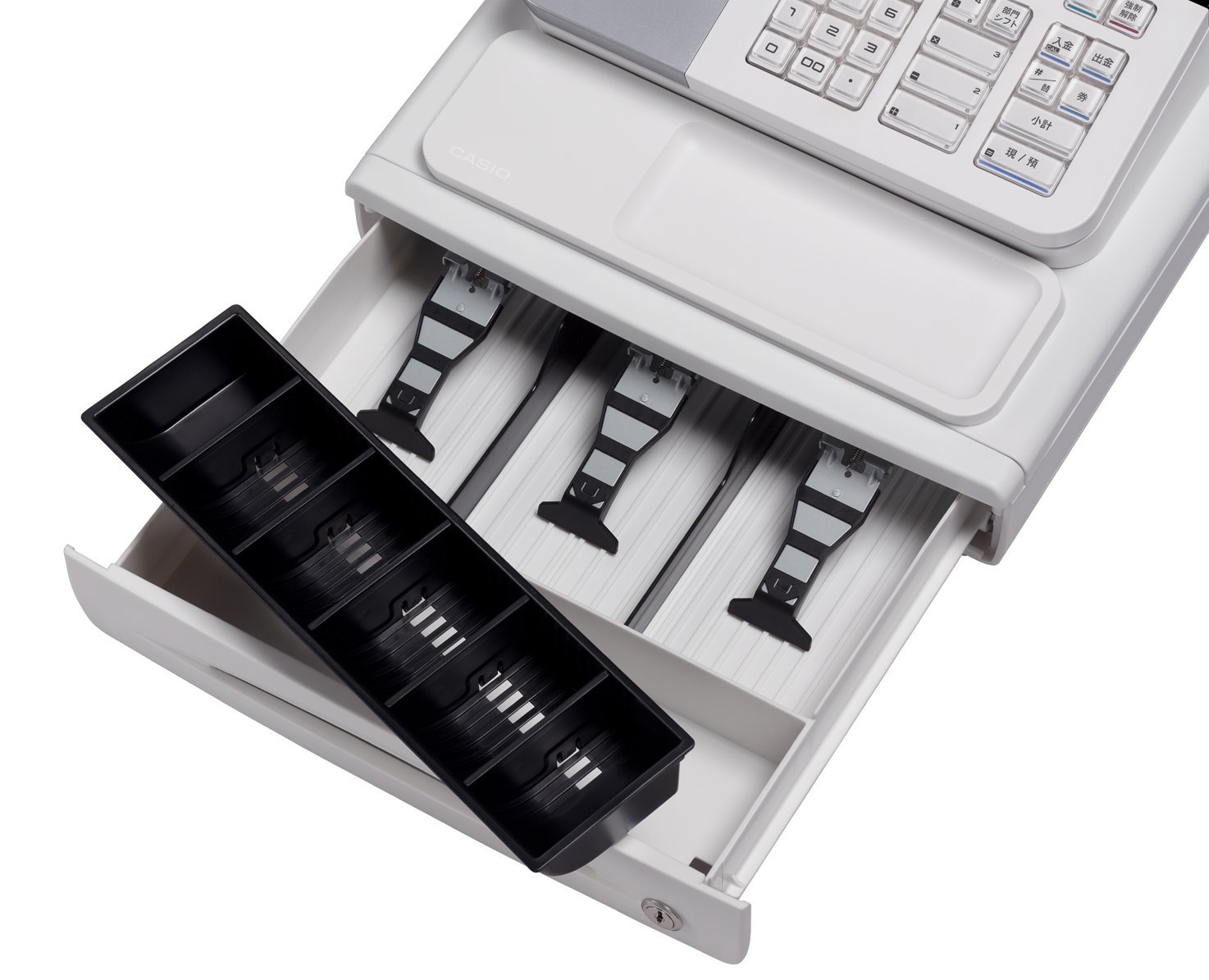 Amazon | カシオ レジスター 8部門 小型ドロア SE-S20WE ホワイト