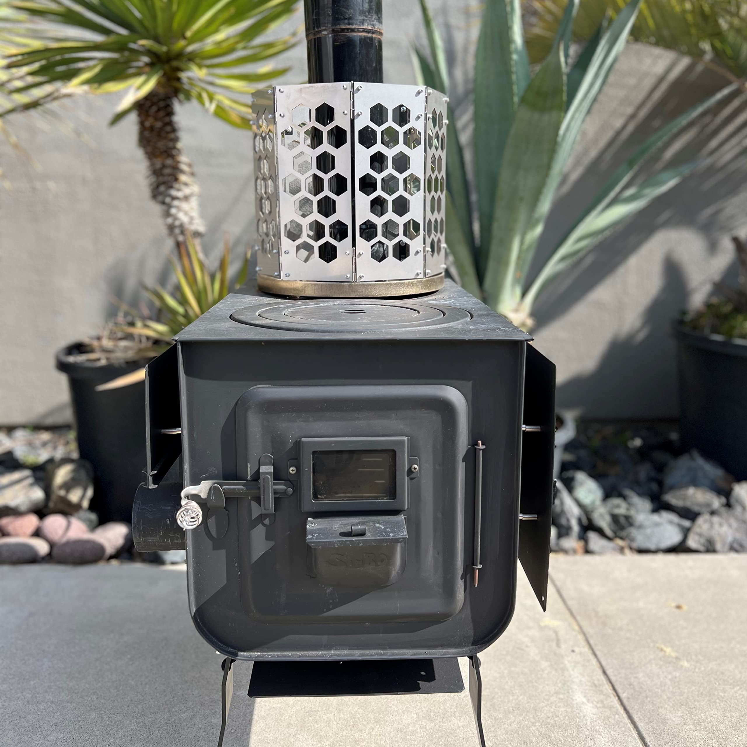 Amazon.co.jp: AMBER サウナストーンガード ステンレス製 薪ストーブ