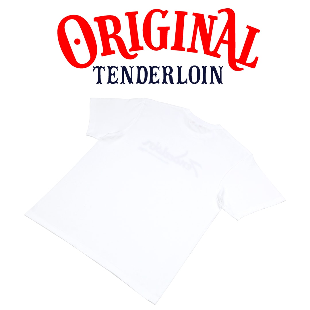 TENDERLOIN LOGO T-SHIRTS 5.6oz PREMIUM COTTON 100% WHITE | T-SHIRT